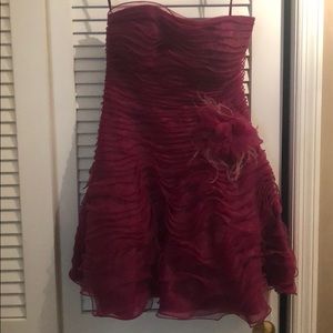 Strapless Jovani cocktail dress